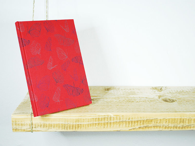 rotes_Notizbuch_Butterfly_Red_A5