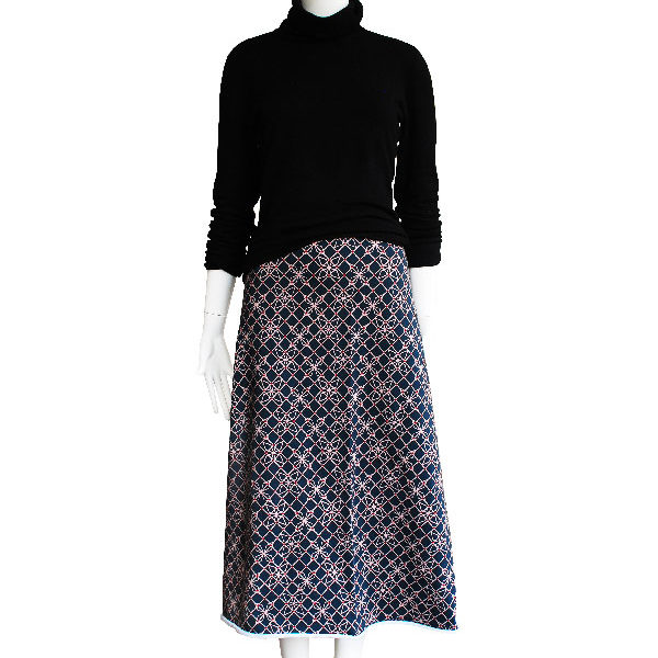 Rock_geometrische_blumen_Jersey_elastischer-Stoff_naehen_biostoffe